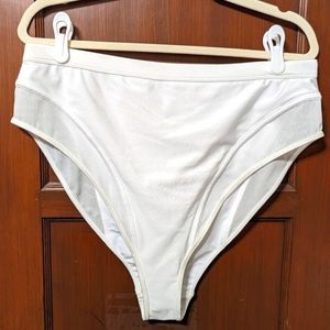 NWT Forever 21 white bikini bottom